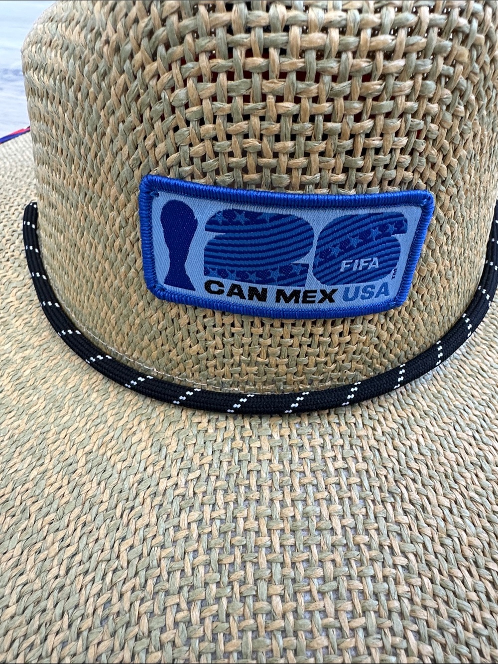 FIFA Emblem Paper Straw Hat - Picture 2 of 6